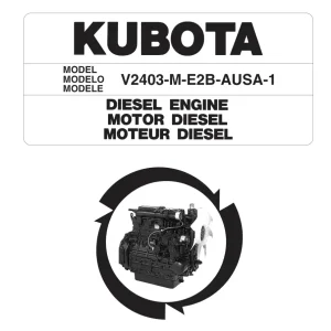 AUSA Kubota V2403 M E2B 1 2008 Parts Manual