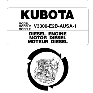 AUSA Kubota V3300 E2B 1 2008 Parts Manual