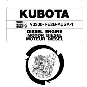 AUSA Kubota V3300 T E2B 1 2008 Parts Manual