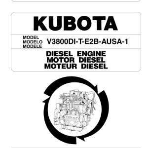 AUSA Kubota V3800 Di T E2B 1 2008 Parts Manual