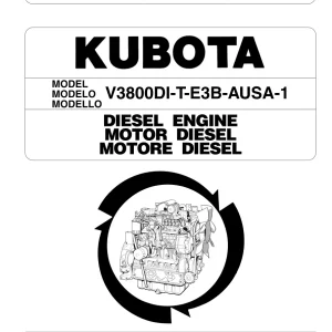 AUSA Kubota V3800Di T E3B 1 2008 Parts Manual
