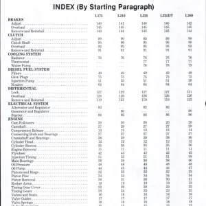 Kubota L175 L210 L225 L225Dt L260 Wsm Service Manual
