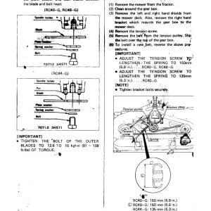 Kubota Rc40 G Rc44 G Rc48 G Mower Parts Manual