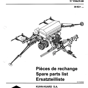 Kuhn 6000 32 38 2002 Parts Manual