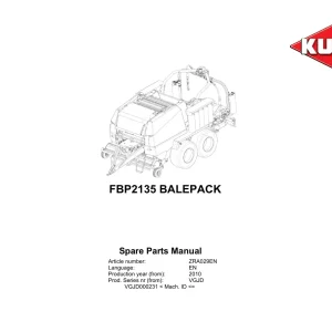 Kuhn Fbp2135 Balepack 2010 Parts Manual