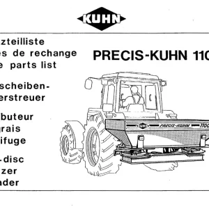 Kuhn Precis 1100 Parts Manual