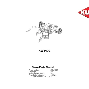 Kuhn Rw1400 Parts Manual