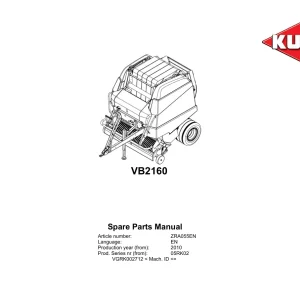 Kuhn Vb2160 2010 Parts Manual