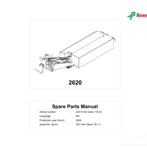 Kverneland 2620 Parts Manual