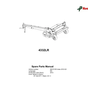 Kverneland 4332Lr Parts Manual