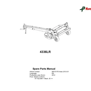 Kverneland 4336Lr Parts Manual