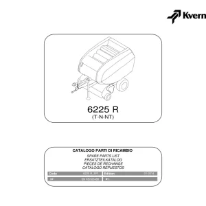 Kverneland 6225R Parts Manual