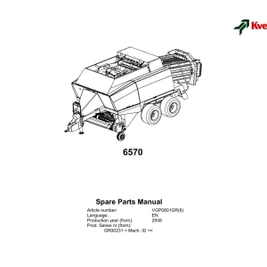 Kverneland 6570 Parts Manual