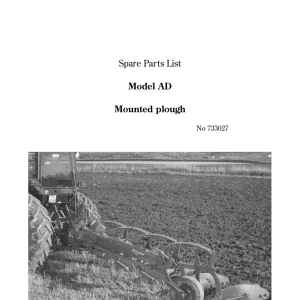 Kverneland Ad Parts Manual