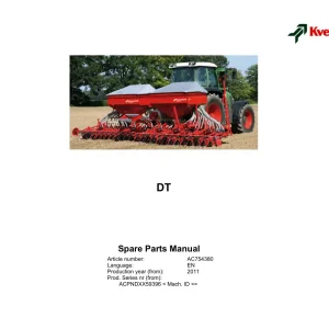 Kverneland Accord Dt Parts Manual