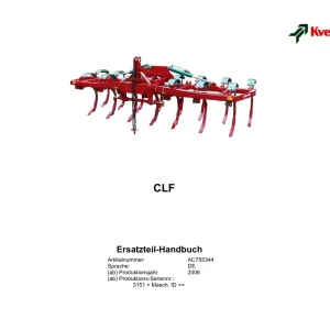Kverneland Clf Parts Manual