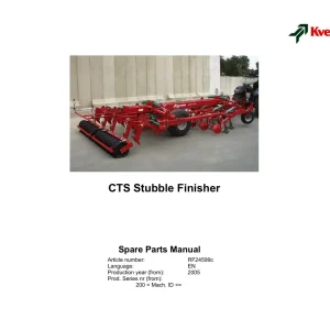 Kverneland Cts Parts Manual