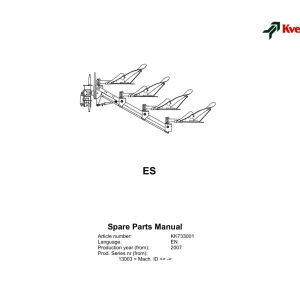 Kverneland Es Parts Manual