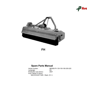 Kverneland Fh Parts Manual