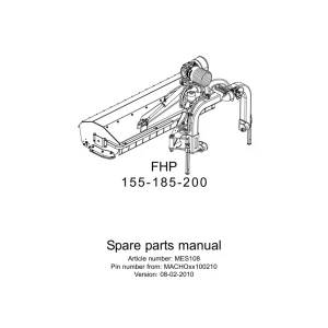 Kverneland Fhp 155 185 200 Parts Manual