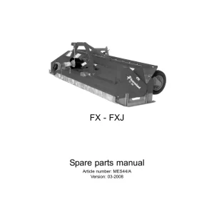 Kverneland Fx Fxj Parts Manual