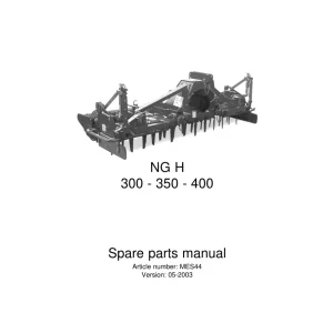 Kverneland Ng H 300 350 400 Parts Manual