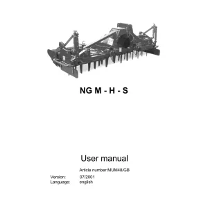 Kverneland Ng M H S Parts Manual
