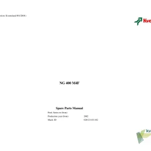 Kverneland Ng400 Parts Manual