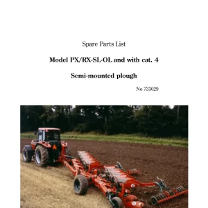 Kverneland Px Rx Sl Ol Parts Manual