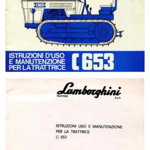 Lamborghini C653 Operators Manual