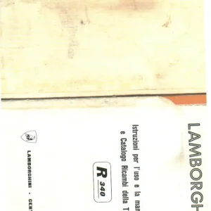 Lamborghini Cento Ferrara R340 Operators Manual