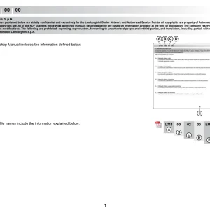 Lamborghini Gallardo Lp560 1.L714 2009 2009 Service Manual