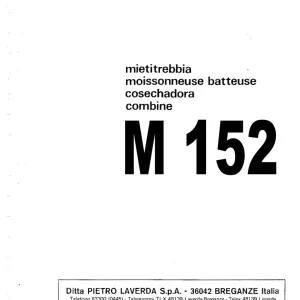 Laverda 152 (Ocr) Gecomprimeerd Operators Manual