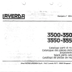 Laverda 3500 3550R Operators Manual