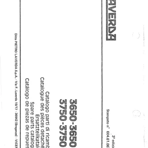 Laverda 3650 3750 Operators Manual