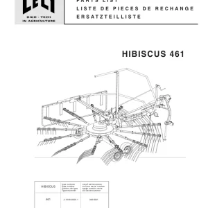 Lely Hibiscus 461 Parts Manual