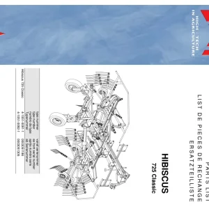 Lely Hibiscus 725 Parts Manual