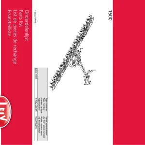 Lely Lotus 1500 Parts Manual