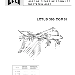 Lely Lotus 300 Parts Manual