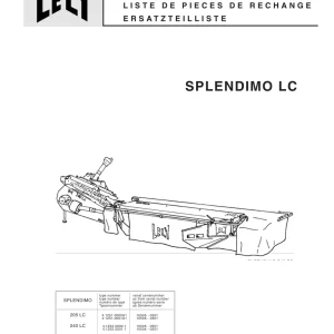 Lely Splendimo 205 240 280 Lc Parts Manual