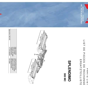 Lely Splendimo 900 Mc Parts Manual