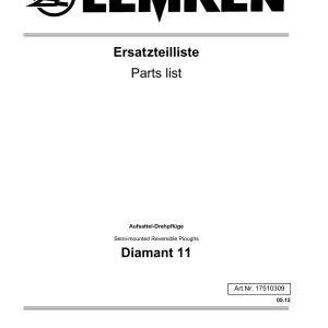 Lemken Diamant11 Parts Manual