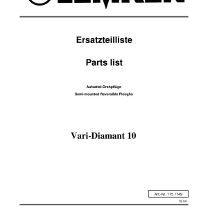 Lemken Diamant 10 Parts Manual