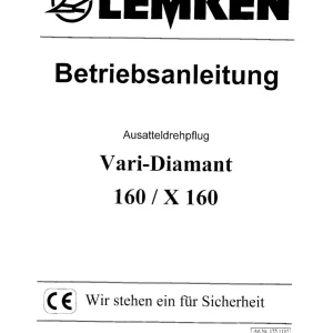 Lemken Diamant 160 X160 Parts Manual
