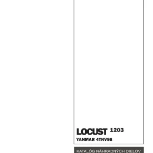 Locust 1203 Yanmar 4Tnv98 Parts Manual
