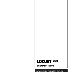 Locust 753 Yanmar 4Tnv94 Parts Manual