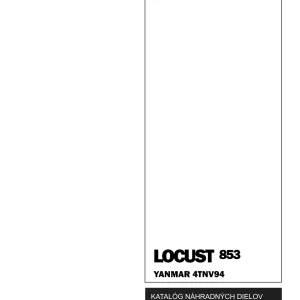 Locust 853 Yanmar 4Tnv94 Parts Manual