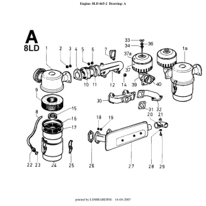 Lombardini 8Ld 665 Parts Manual