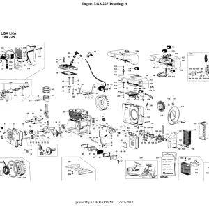Lombardini Lga225 Benzin Parts Manual
