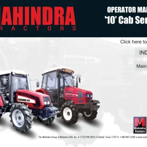 Mahindra 10 4510C Operator'S Operators Manual